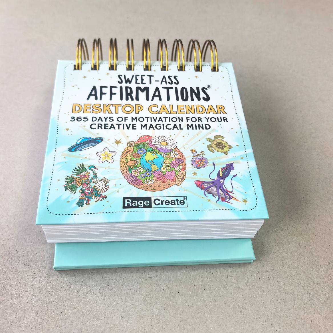 Calendrier 2026, impression de calendrier de bureau de 365 jours avec boîte rigide