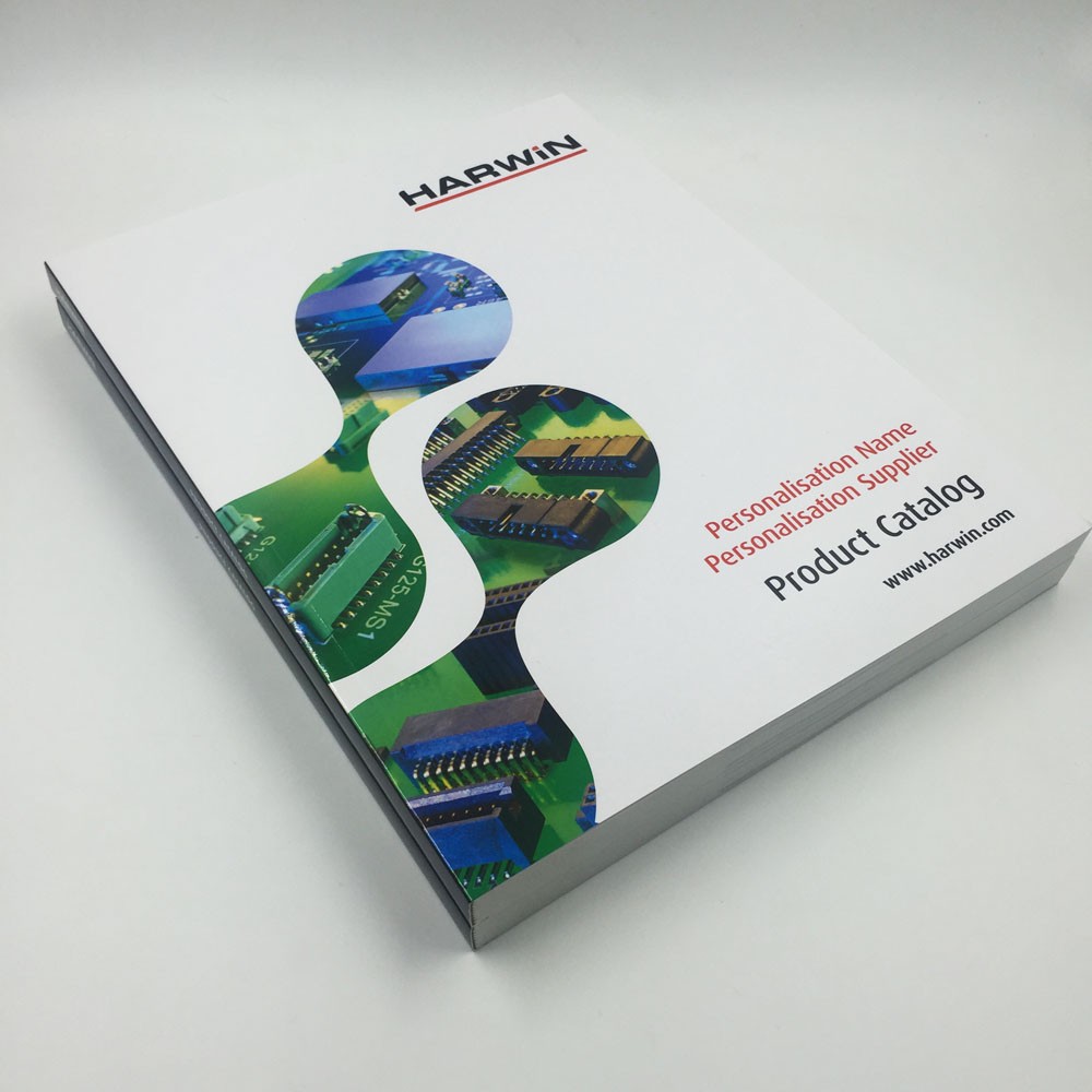 Impression du catalogue de produits Harwin avec une couleur parfaite avec une reliure parfaite